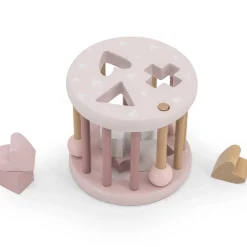 Label Label houten vormenstoof Pink