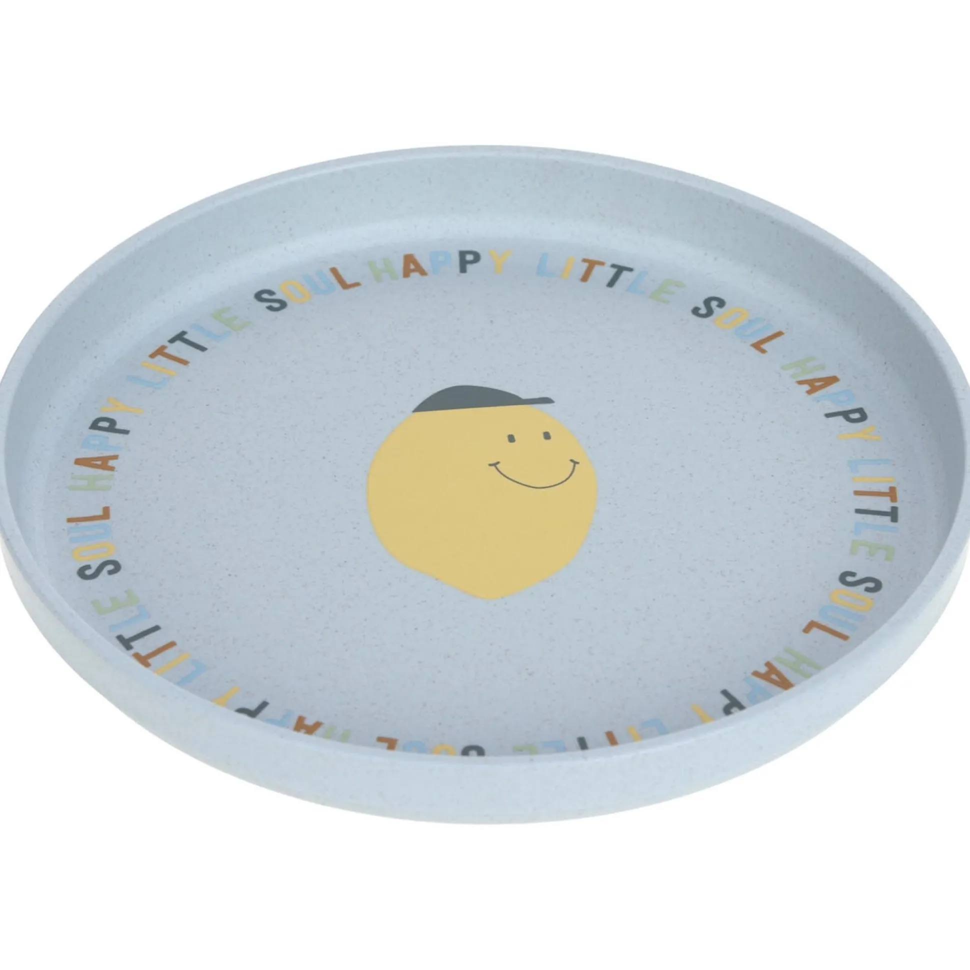 Lassig bordje happy fruits lemon blauw