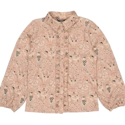 LEVV peuter blouse lange mouwen all over print roze