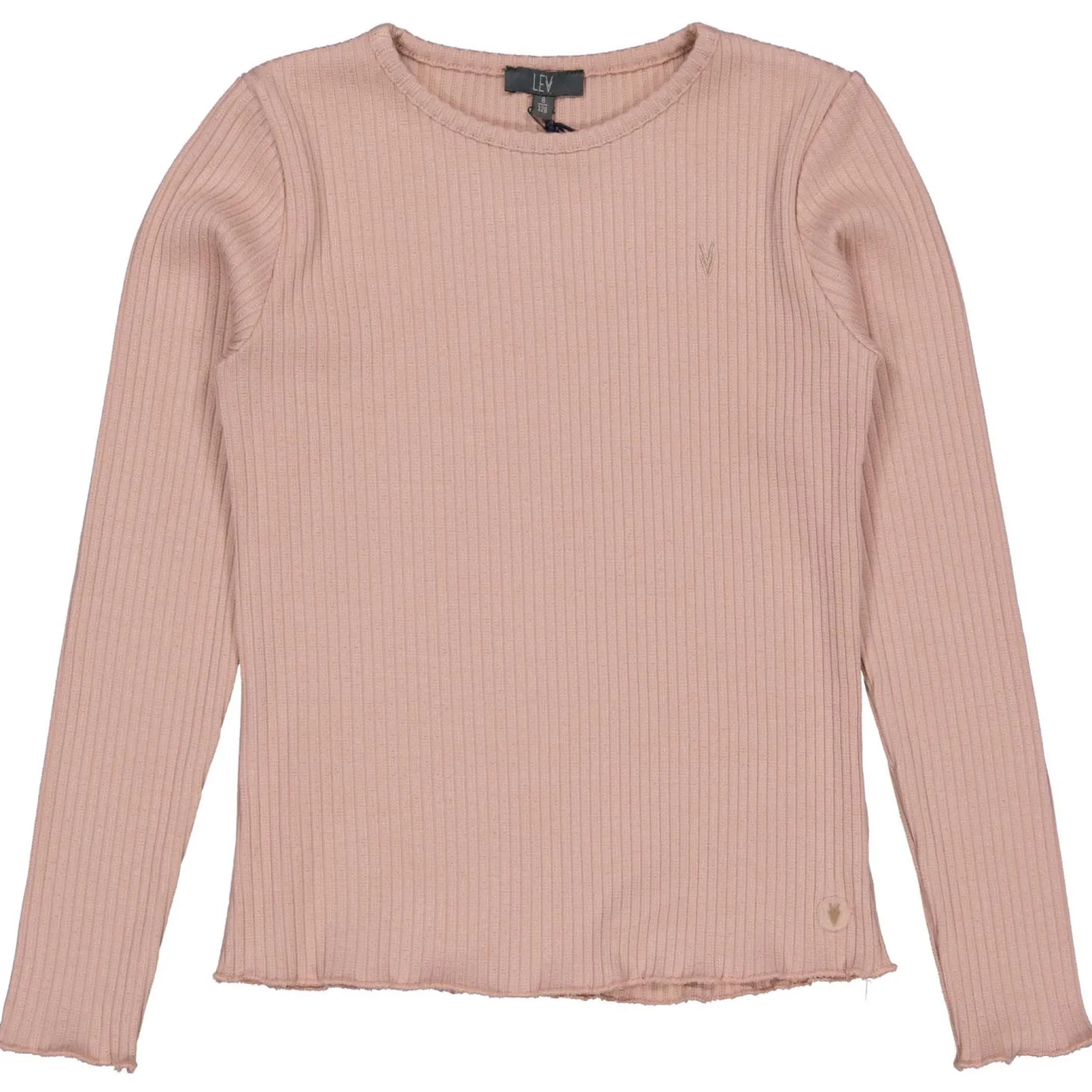 LEVV peuter shirt lange mouwen effen roze