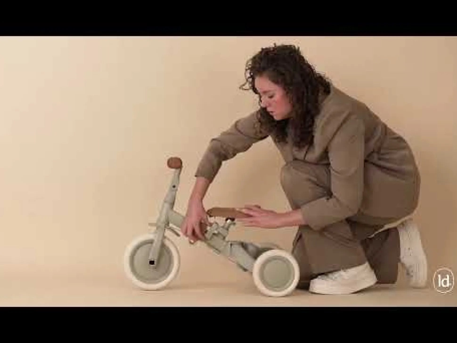 Little Dutch 4 in 1 twee- en driewieler fiets Green