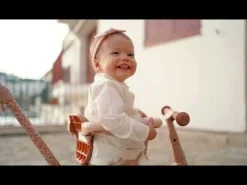 Little Dutch 4 in 1 twee- en driewieler fiets Green