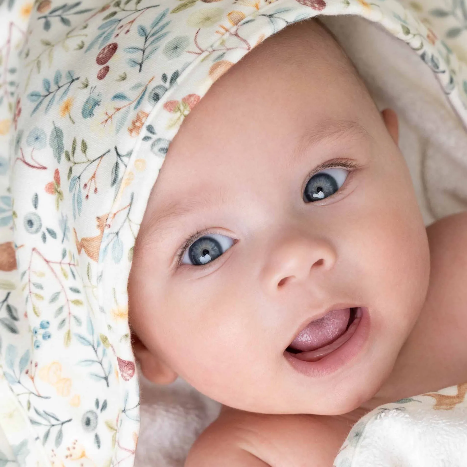 Little Dutch badcape forest wonders wit