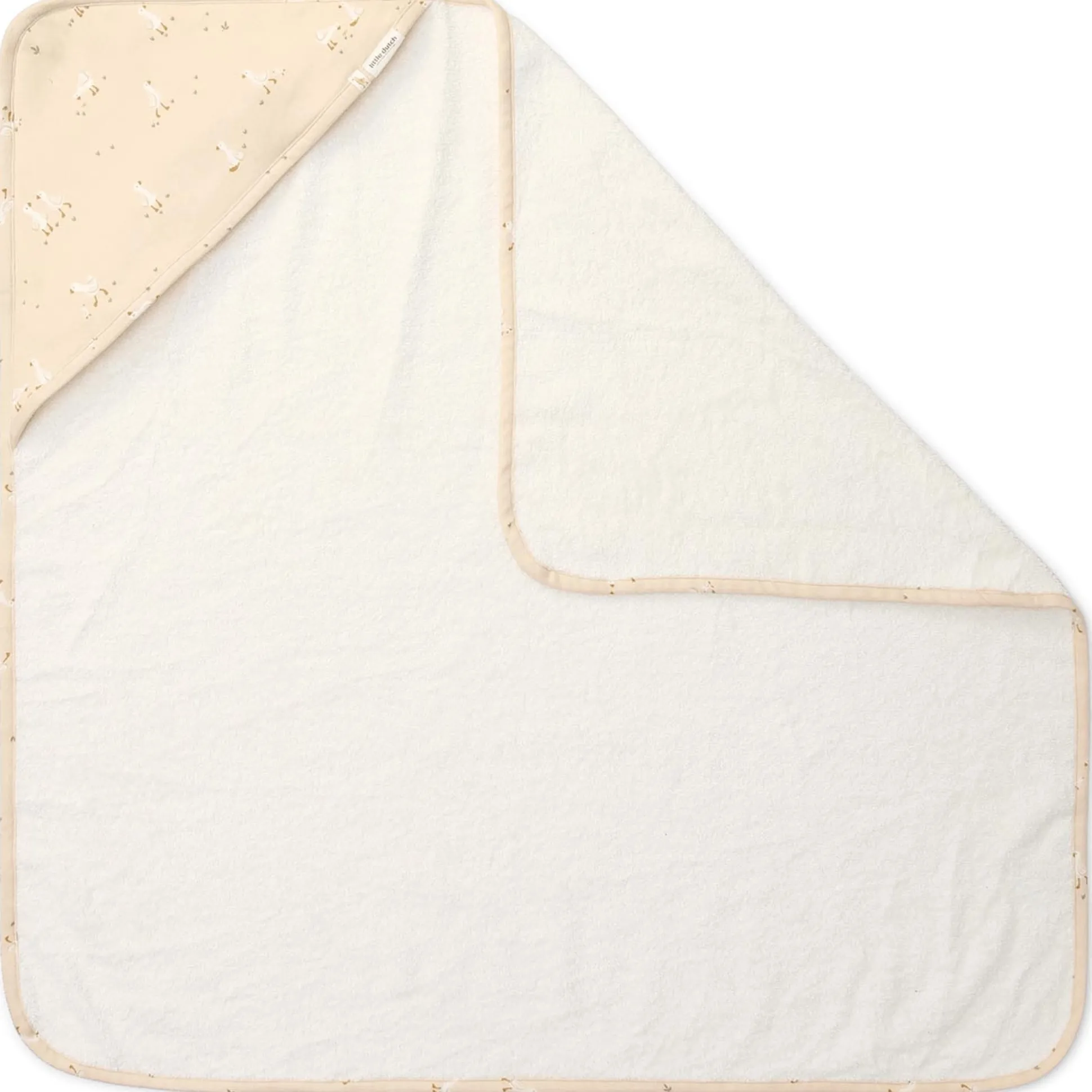 Little Dutch badcape Little Goose beige