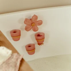 Little Dutch badwand bekers bloem Pink