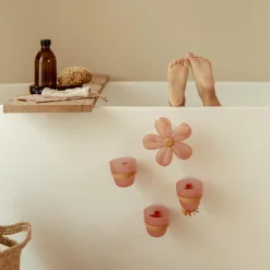 Little Dutch badwand bekers bloem Pink