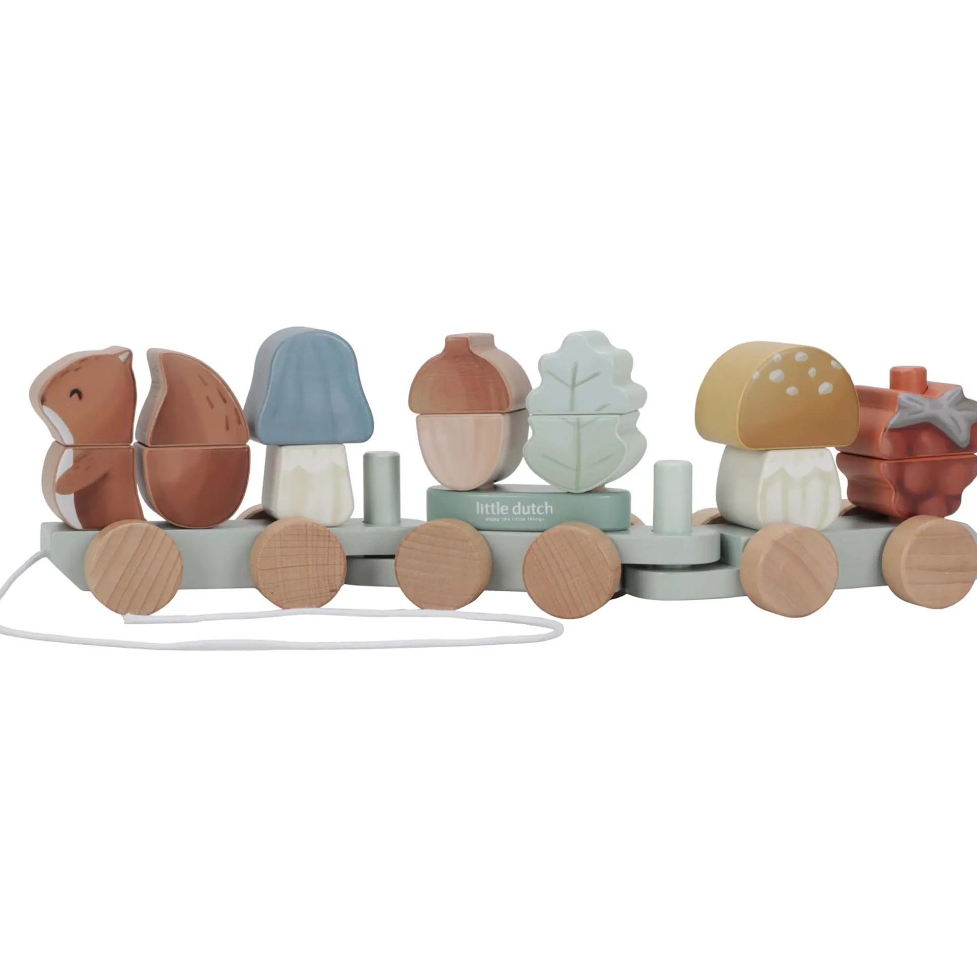 Little Dutch blokkentrein Eekhoorn Forest Friends Multi