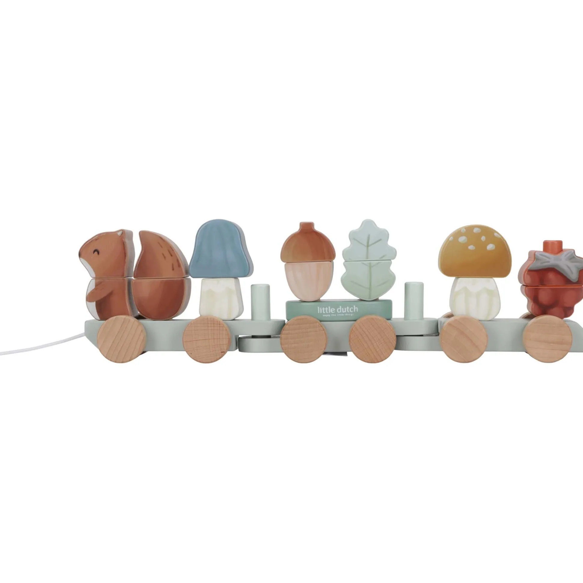 Little Dutch blokkentrein Eekhoorn Forest Friends Multi