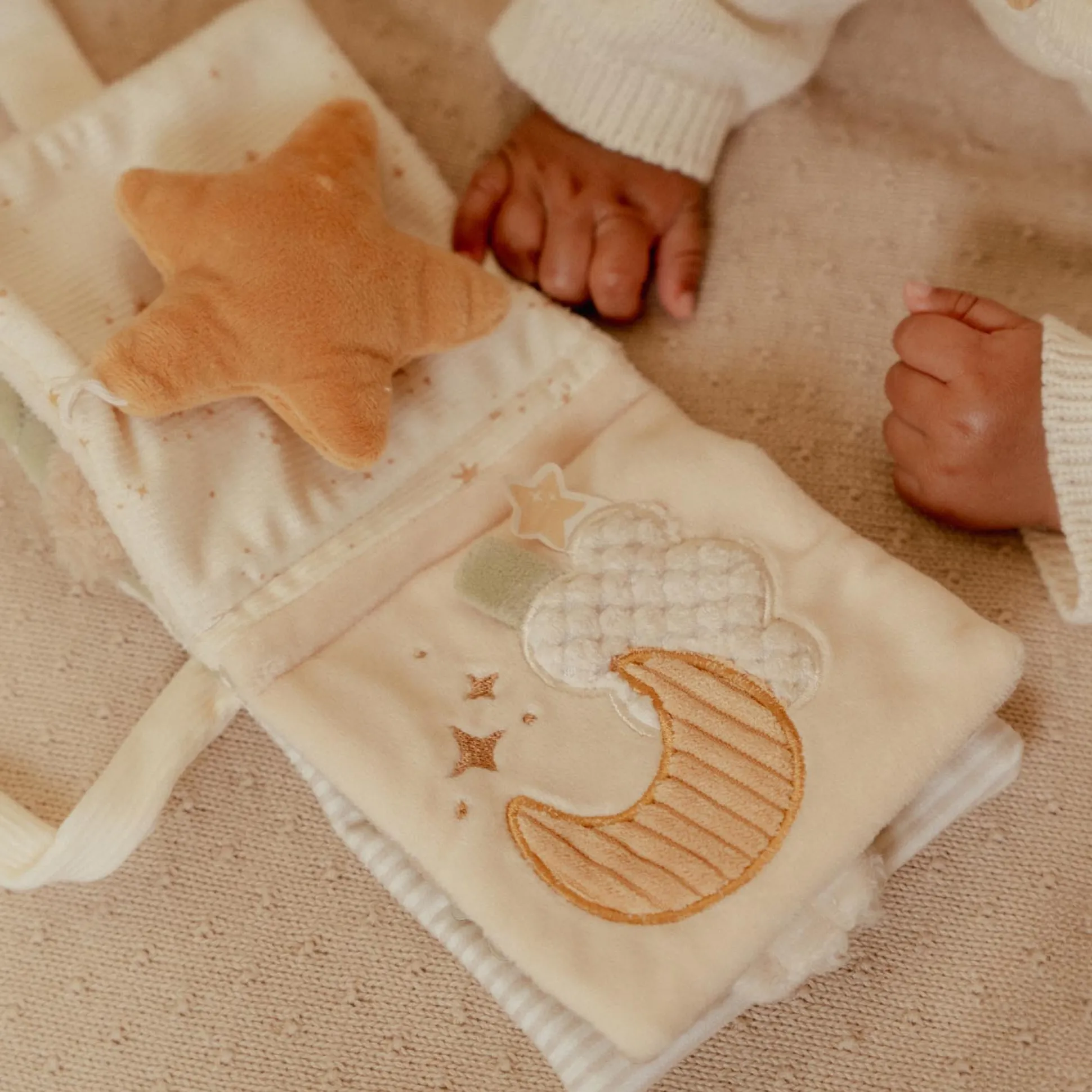 Little Dutch buggyboekje Newborn Naturals Goose Off-White