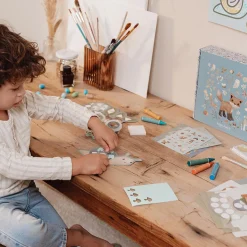 Little Dutch crea box Forest Friends Blue