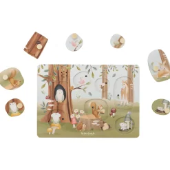 Little Dutch Geluidenpuzzel hout Forest Friends Multi