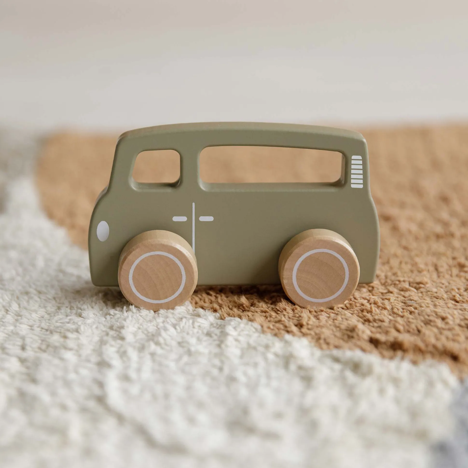 Little Dutch houten bus Dark Olive Green