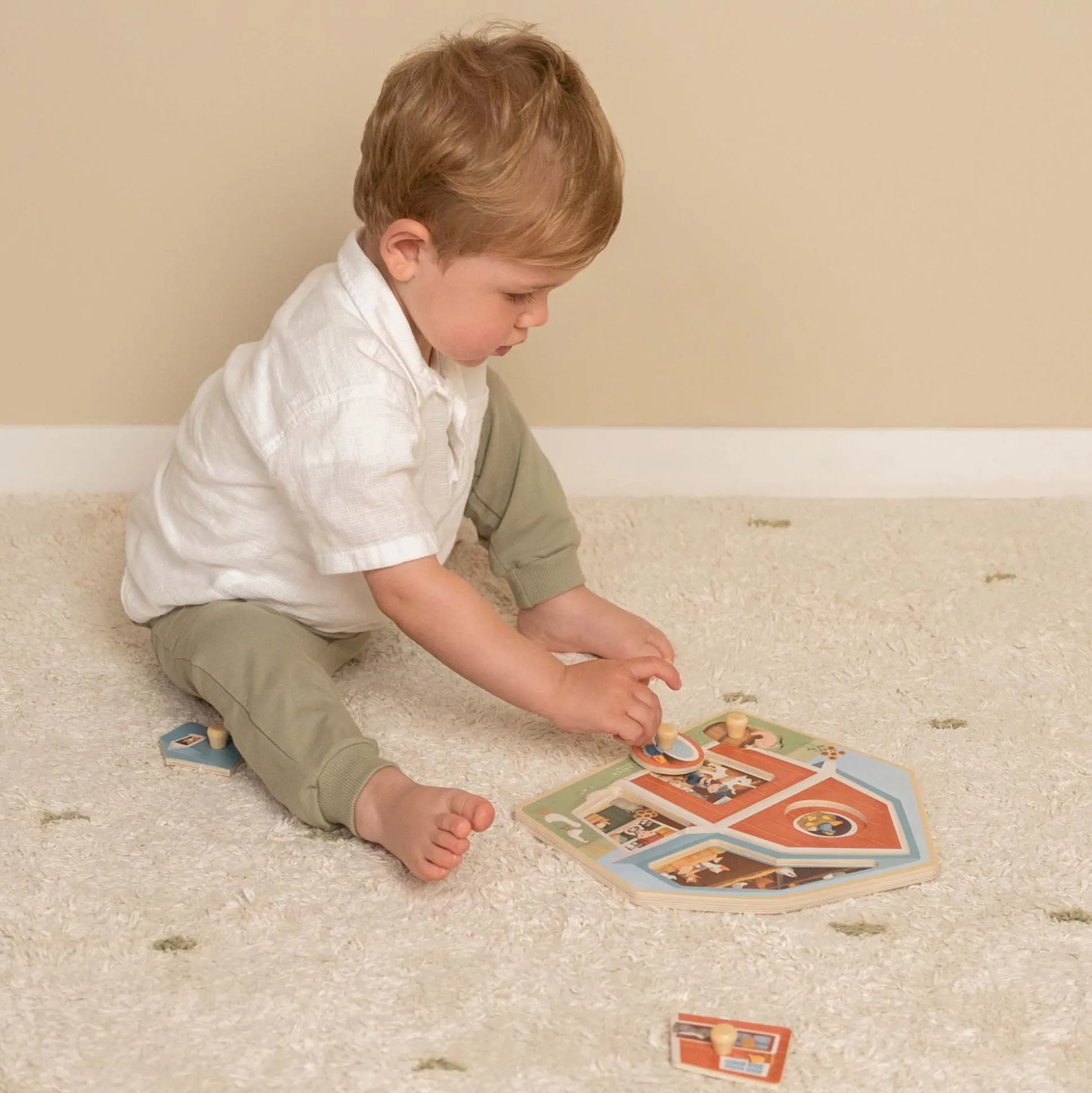 Little Dutch houten puzzel Little Farm Multi