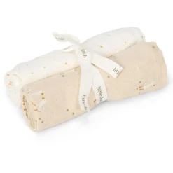 Little Dutch hydrofiel luiers 2 stuks Little Goose beige