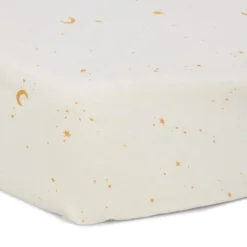 Little Dutch ledikant hoeslaken moon star wit