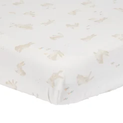 Little Dutch ledikanthoeslaken Baby Bunny wit