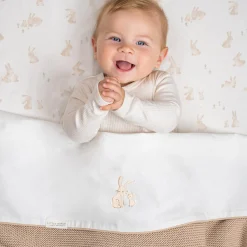 Little Dutch ledikanthoeslaken Baby Bunny wit
