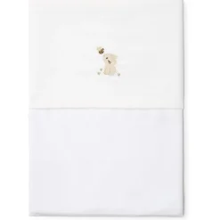 Little Dutch ledikantlaken Baby Bunny wit