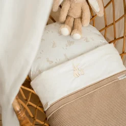 Little Dutch ledikantlaken Baby Bunny wit