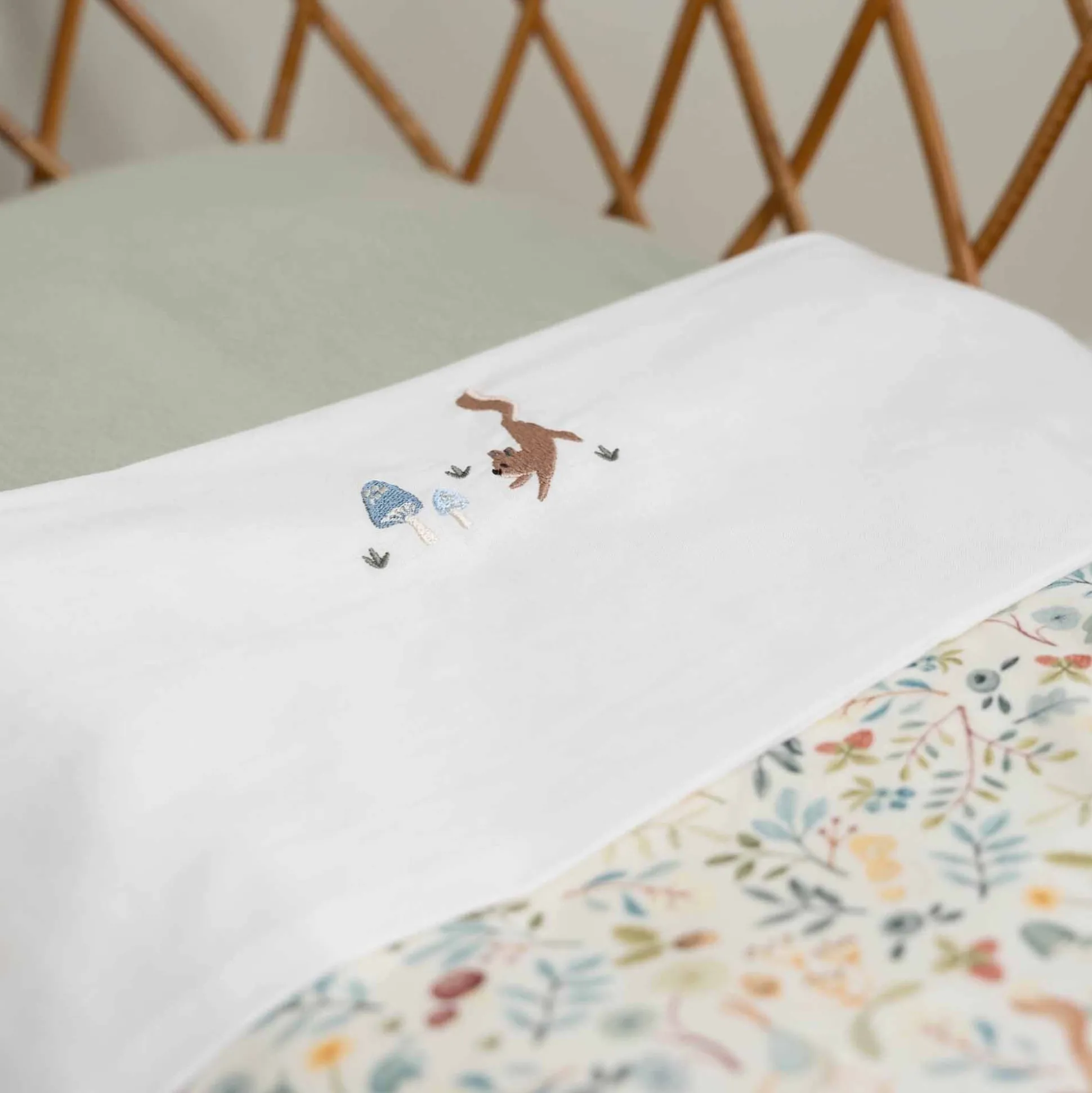 Little Dutch ledikantlaken forest wonder wit