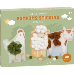 Little Dutch pom pom plakken Little Farm Multi