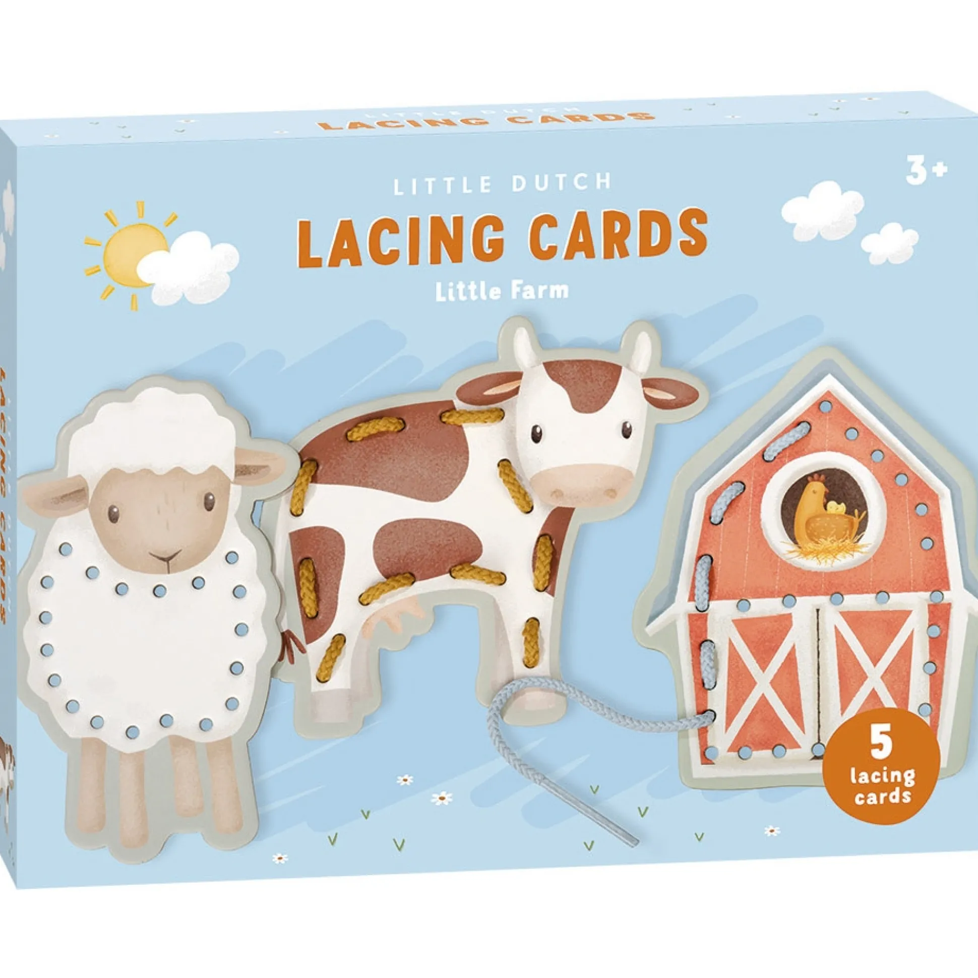Little Dutch rijgkaarten Little Farm Multi
