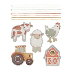 Little Dutch rijgkaarten Little Farm Multi