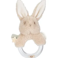 Little Dutch ringrammelaar Newborn Naturals Bunny Beigebrown