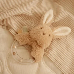 Little Dutch ringrammelaar Newborn Naturals Bunny Beigebrown