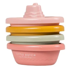 Little Dutch stapelbare badbootjes - 4 stuks Pink
