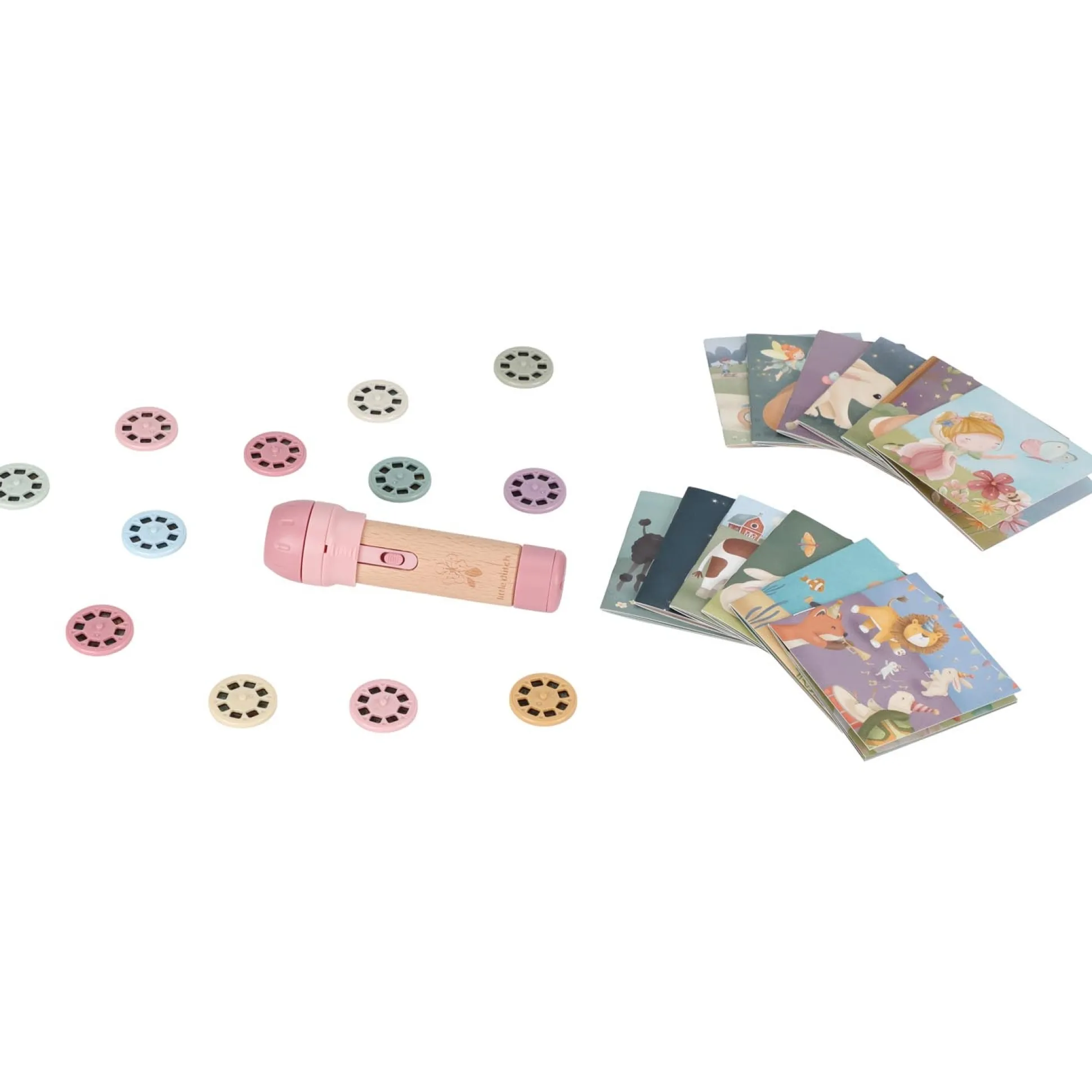 Little Dutch verhalen projector zaklamp Pink