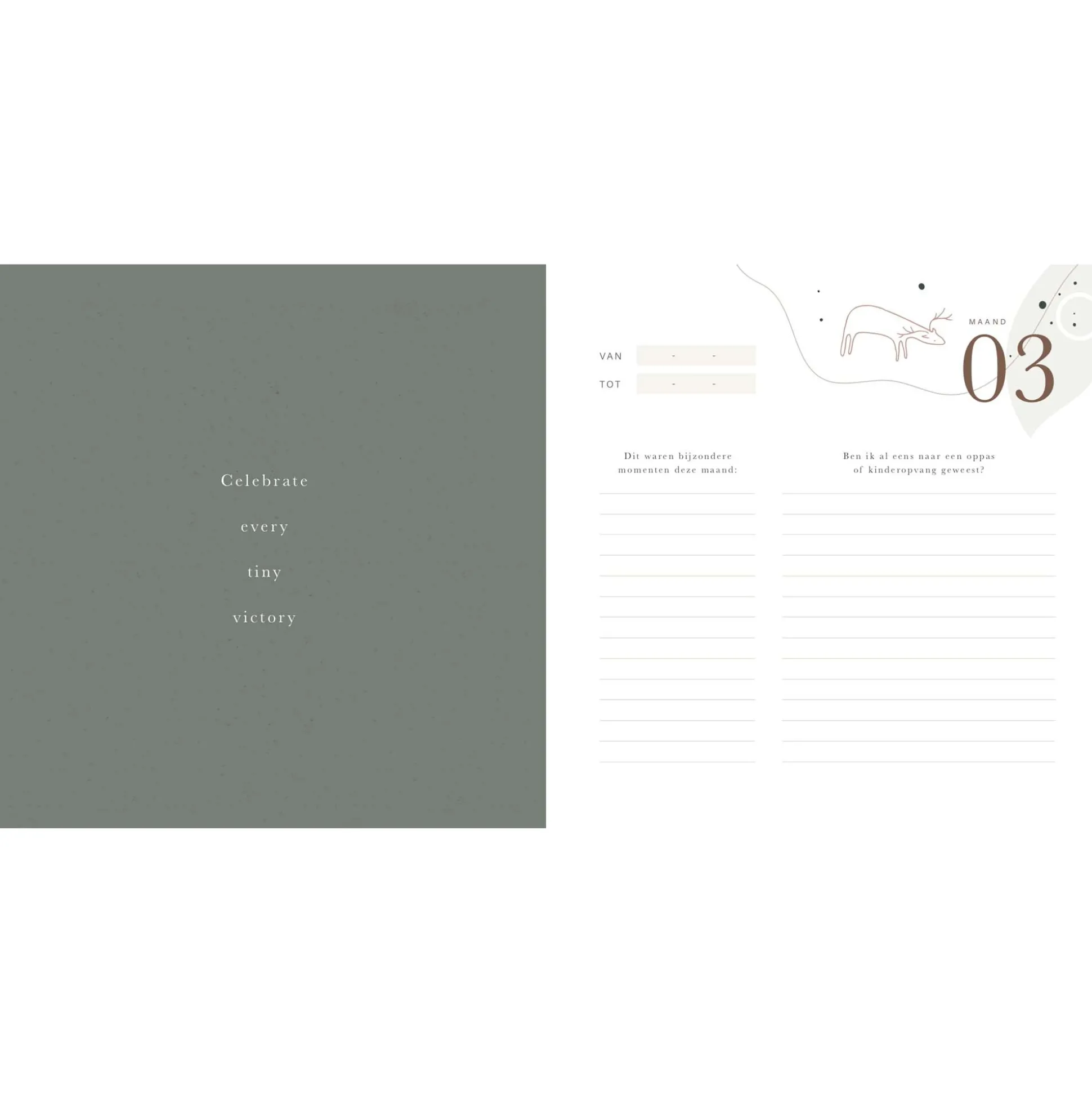 Maan Amsterdam invulboek eerste jaar - collectie Eclipse Sandbrown