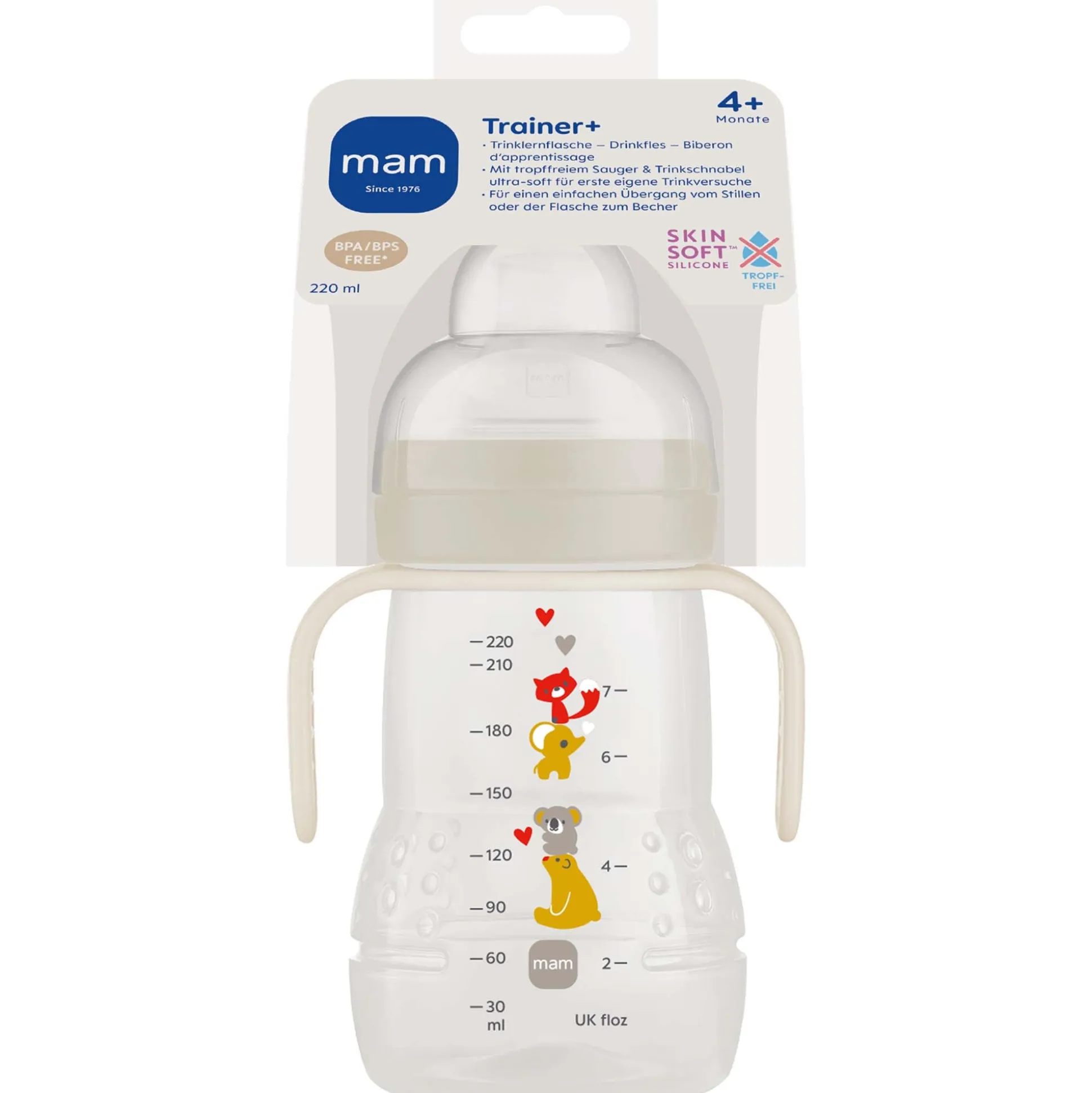 Mam fles Trainer 4+ maanden 220ml multi