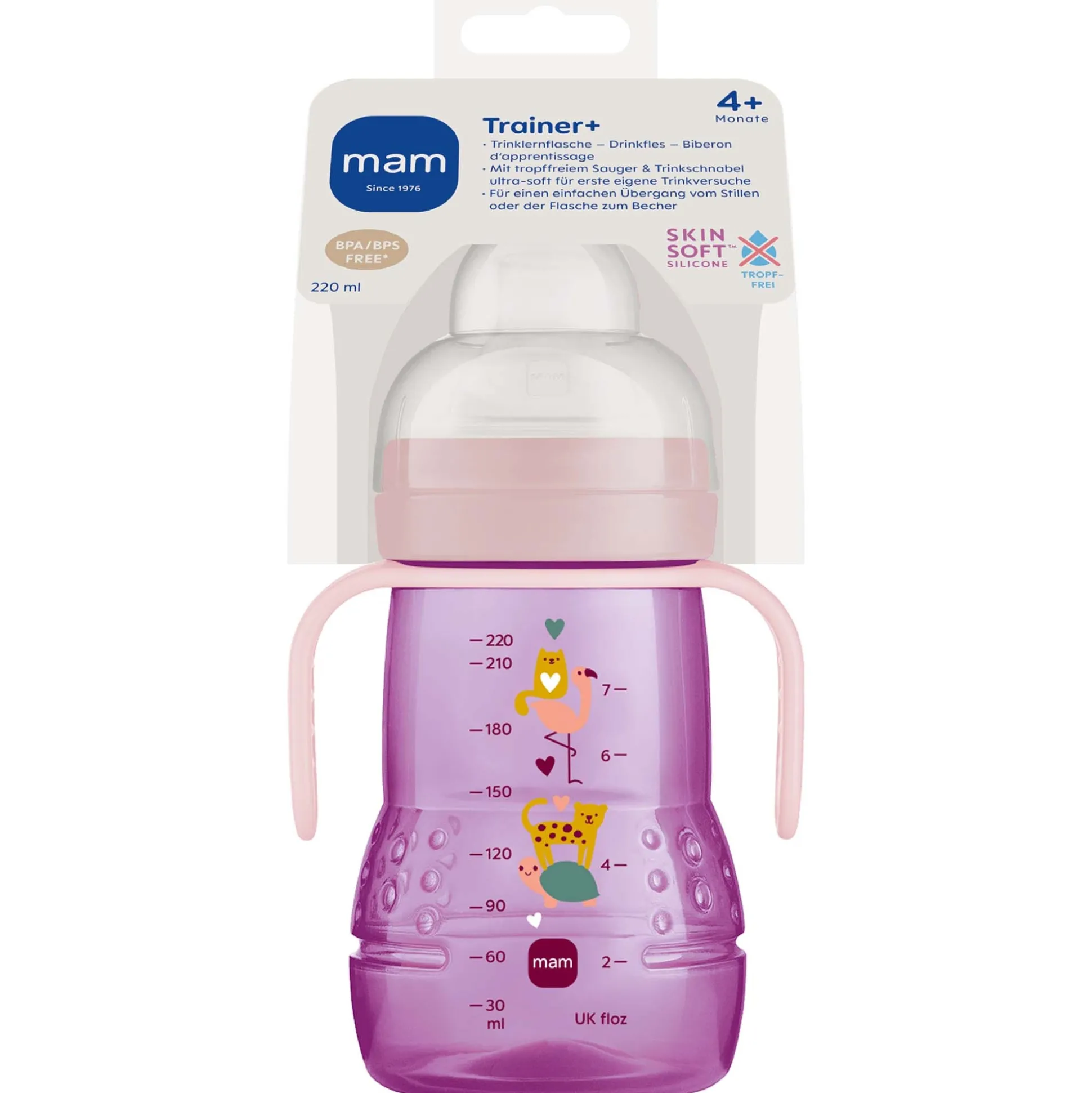 Mam fles Trainer 4+ maanden 220ml multi