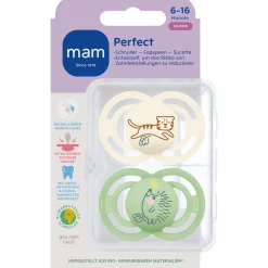 MAM fopspeen Perfect Silikon 6-16 maanden Multi