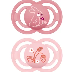 MAM fopspeen Perfect Silikon 6-16 maanden Pink