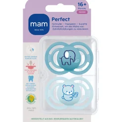 MAM fopspeen Perfect Silikon 16+ maanden Blue