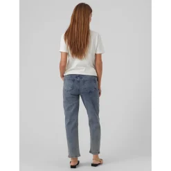 Mamalicious zwangerschapsjeans lang effen blauw