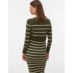 Mamalicious zwangerschapstrui lange mouwen strepen groen