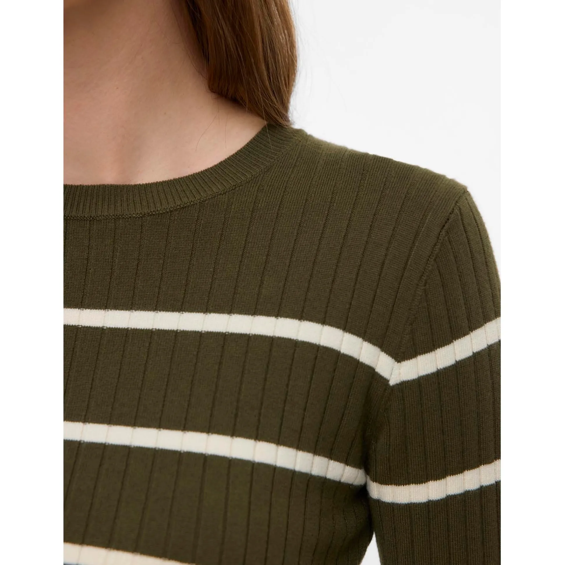 Mamalicious zwangerschapstrui lange mouwen strepen groen