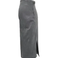 Mamalicious zwangerschapsrok knielengte effen grijs