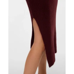 Mamalicious zwangerschapsrok knielengte effen rood