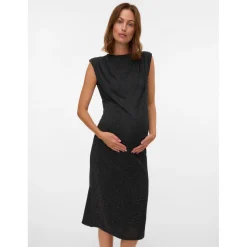 Mamalicious zwangerschapsjurk mouwloos effen zwart