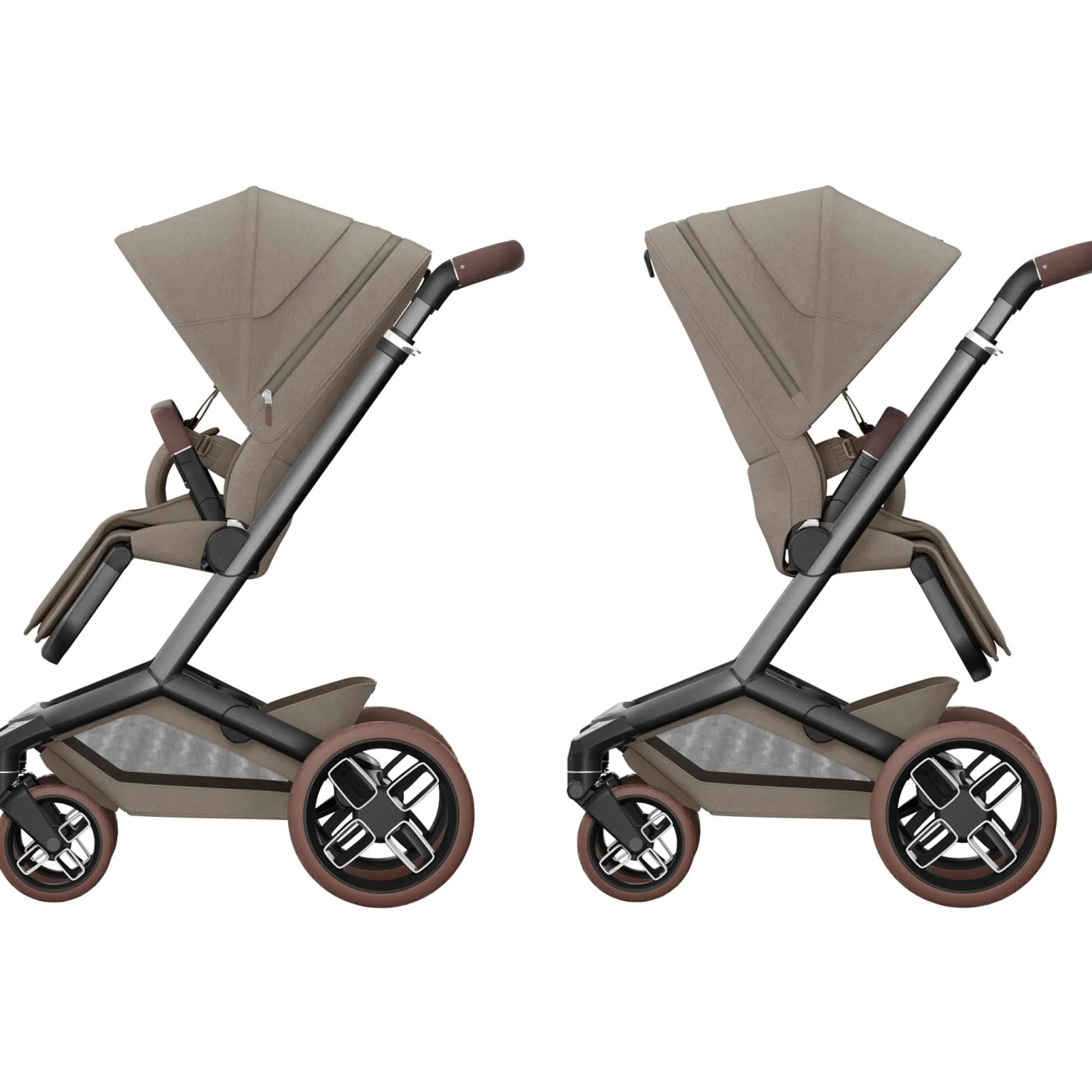 Maxi-Cosi Fame frame met zit Twillic Truffle