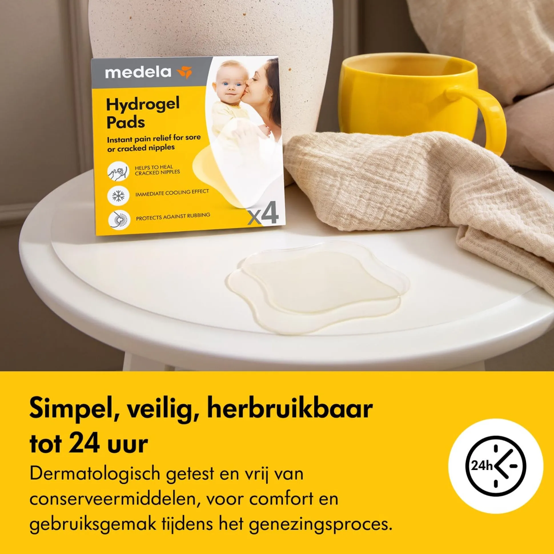 Medela hydrogel pads 4 stuks
