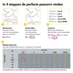 Medela 3-in-1 Borstvoedings- en kolfbeha - Zwart - maat M