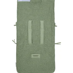 Meyco autostoel voetenzak Wafel Teddy Olivegreen