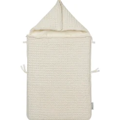 Meyco autostoel voetenzak Wafel Teddy Ivory White