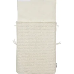 Meyco autostoel voetenzak Wafel Teddy Ivory White