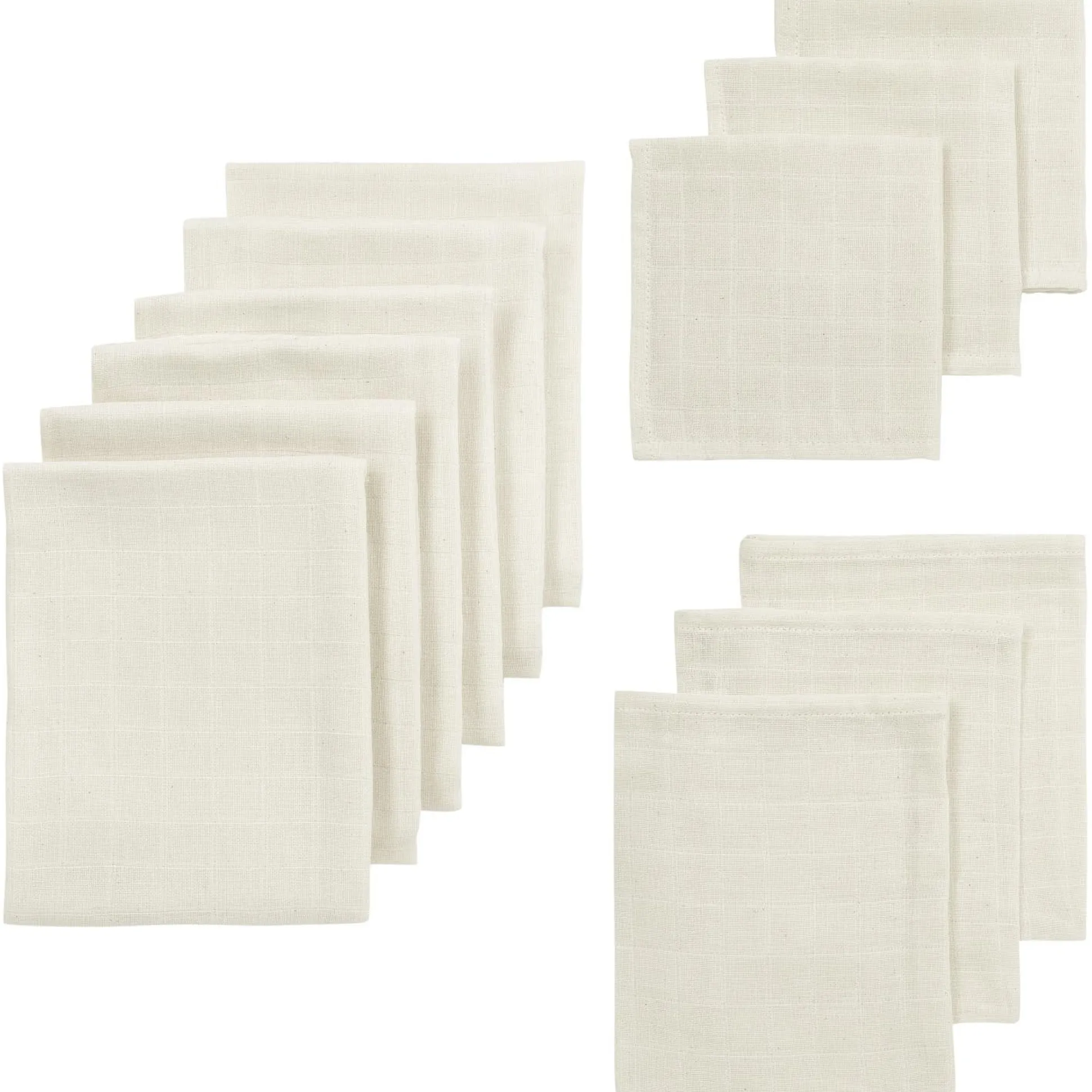 Meyco hydrofiele doeken startersset 12 stuks wit